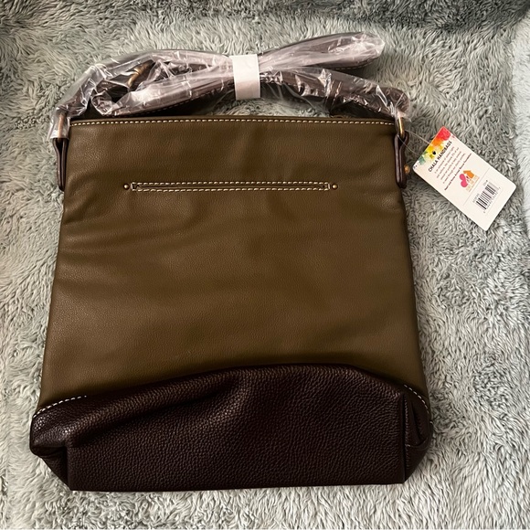 CHALA Fox Messenger Bag/Purse- Olive Green/Brown- NWT - Picture 3 of 6